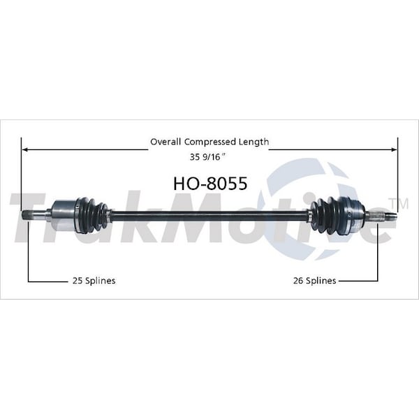 Surtrack Axle Cv Axle Shaft, Ho-8055 HO-8055 - main